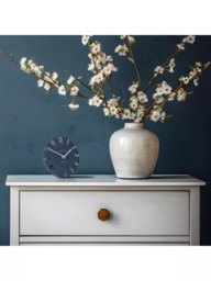 Thomas Kent Mulberry Analogue Mantel Clock, 15cm, Midnight Blue - thumbnail 3
