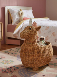 John Lewis Kids' Unicorn Water Hyacinth Storage Basket - thumbnail 2