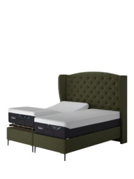 TEMPUR® Suffolk Slim Divan Adjustable Disc Upholstered Bed, Single - thumbnail 4