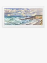 John Lewis Duncan Palmar 'Winter Surf' Framed Print, 109 x 54cm, Multi