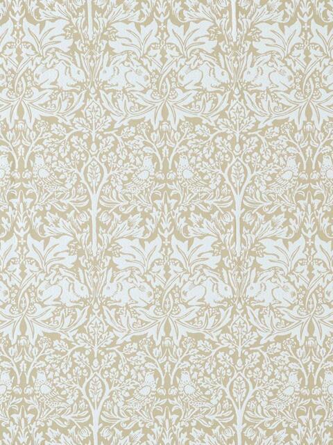 William Morris At Home Brother Rabbit Woven Made to Measure Curtains or Roman Blind, Oat - image 1