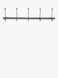 nkuku Rama 5 Hook Coat Rack, Iron