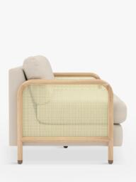 The Conran Shop Tamilla Rattan Panel 2 Seater Sofa, Oak/Oatmeal - thumbnail 5