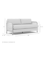 The Conran Shop Tamilla Rattan Panel 2 Seater Sofa, Oak/Oatmeal - thumbnail 4