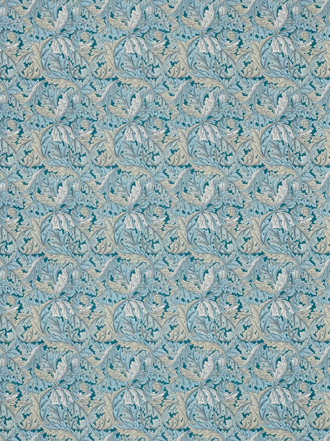 Clarke & Clarke Acanthus Made to Measure Curtains or Roman Blind, Denim - image 1
