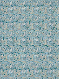 Clarke & Clarke Acanthus Made to Measure Curtains or Roman Blind, Denim - thumbnail 1