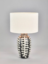 Pacific Elkorn Tall Ceramic Table Lamp, Black - thumbnail 1