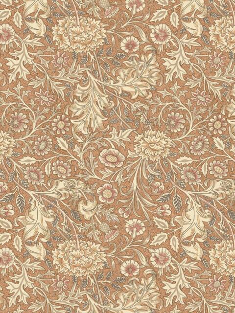 William Morris At Home Double Bough Made to Measure Curtains or Roman Blind, Terracotta - image 1