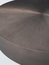 John Lewis Brandy Round Coffee Table, Bronze - thumbnail 3