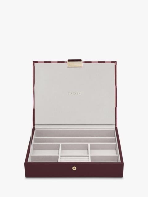 Stackers Classic Lid Jewellery Box, Chequered Star - image 1