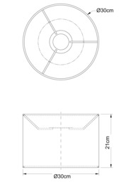 John Lewis Sophia Pure Linen Drum Lampshade - thumbnail 6