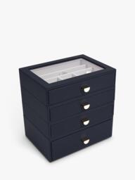 Stackers Glass Lid 4 Drawer Jewellery Box - thumbnail 3
