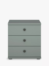 John Lewis Marlow 3 Drawer Bedside Table, 50cm - thumbnail 2