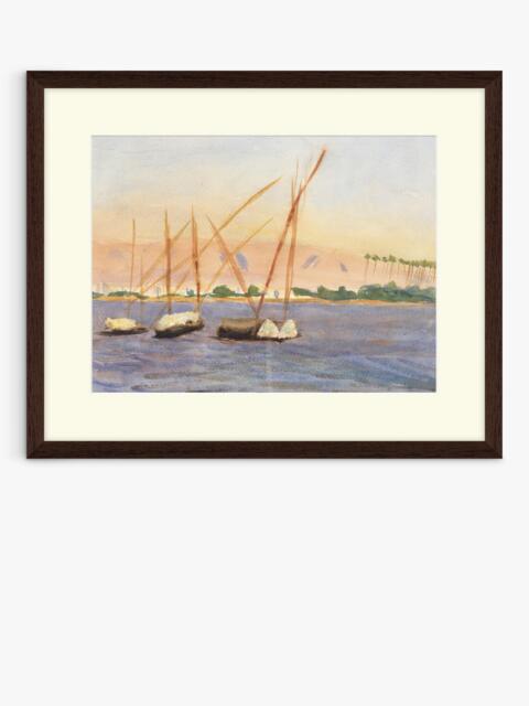 Tate + John Lewis Emily Sargent 'Boats on the Nile, Luxor' Framed Print, 43 x 53cm - image 1