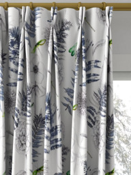 Designers Guild Acanthus Made to Measure Curtains and Roman Blind, Indigo - thumbnail 4