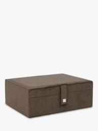 TUTTI Ritual Large Jewellery Box, Mushroom Suede - thumbnail 1