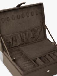 TUTTI Ritual Large Jewellery Box, Mushroom Suede - thumbnail 3