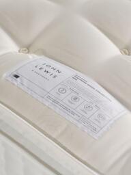 John Lewis Waitrose Wool 1800 Pillowtop Pocket Spring Mattress, Medium Tension, Double - thumbnail 2