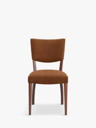 John Lewis Parisian Dining Chair, Smoked Oak Leg, Mohair Cress - thumbnail 4