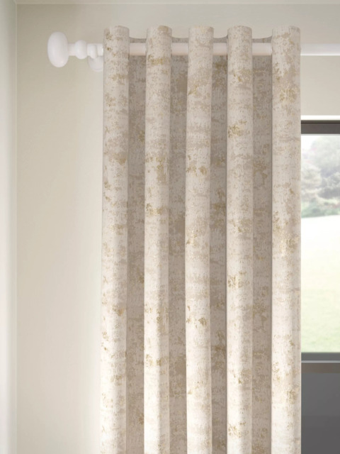 John Lewis Cala Weave Pair Lined Eyelet Curtains - image 1