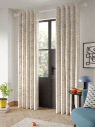 John Lewis Cala Weave Pair Lined Eyelet Curtains - thumbnail 4