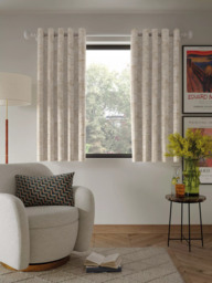 John Lewis Cala Weave Pair Lined Eyelet Curtains - thumbnail 6