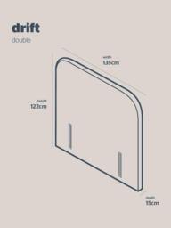 Silentnight Drift Headboard, Double - thumbnail 4