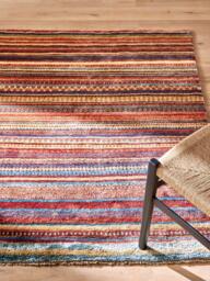 John Lewis Khurjeen Stripe Rug, Multi - thumbnail 2
