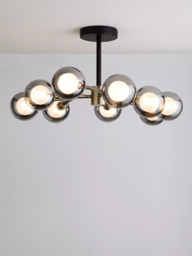 John Lewis Huxley 9 Arm Semi Flush Ceiling Light