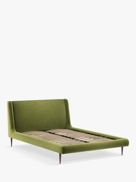 John Lewis Mid-Century Sweep Upholstered Bed Frame, Double - image 1