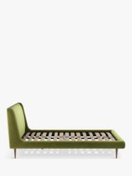 John Lewis Mid-Century Sweep Upholstered Bed Frame, Double - thumbnail 3