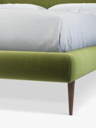 John Lewis Mid-Century Sweep Upholstered Bed Frame, Double - thumbnail 4