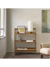 West Elm Mid Century Low Bookcase, Acorn - thumbnail 2