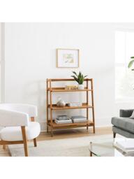 West Elm Mid Century Low Bookcase, Acorn - thumbnail 3