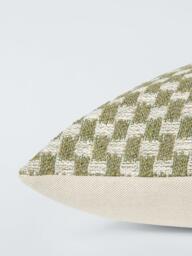 John Lewis Woven Check Cushion - thumbnail 4