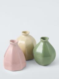 John Lewis x Anine Cecilie Iversen Stoneware Bud Vases, Set of 3, Multi - thumbnail 1