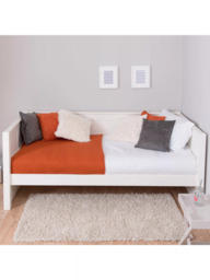 Stompa Classic Children's Day Bed Frame, Single, White - thumbnail 2