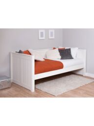 Stompa Classic Children's Day Bed Frame, Single, White - thumbnail 1
