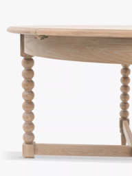 Gallery Direct Bessemer Round Extending Dining Table, Oak - thumbnail 5