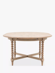 Gallery Direct Bessemer Round Extending Dining Table, Oak - thumbnail 3