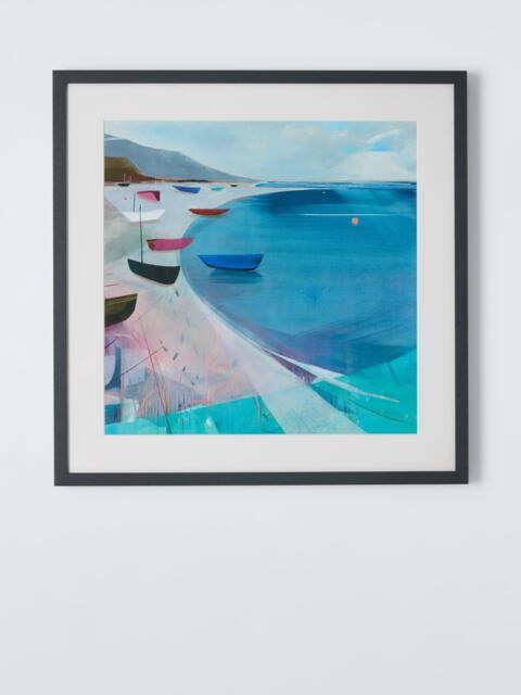 John Lewis Louise Body 'Saturday Sailing' Framed Print & Mount, 50 x 50cm, Blue - image 1