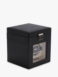 WOLF Palermo 1 Module Leather Watch Winder and Jewellery Box - thumbnail 2