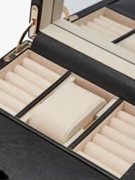 WOLF Palermo 1 Module Leather Watch Winder and Jewellery Box - thumbnail 4