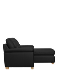 John Lewis Camden RHF Chaise Leather Sofa Bed, Light Leg - thumbnail 3
