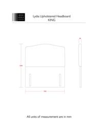 John Lewis Lydia Full Depth Upholstered Headboard, King Size - thumbnail 4