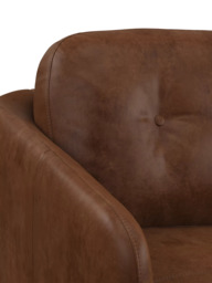 John Lewis Arlo Medium 2 Seater Leather Sofa Bed, Light Leg - thumbnail 6