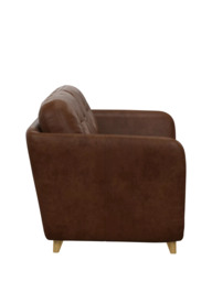 John Lewis Arlo Medium 2 Seater Leather Sofa Bed, Light Leg - thumbnail 3
