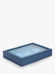 WOLF Sophia Leather Jewellery Box with Window - thumbnail 2