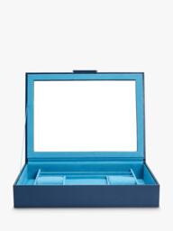 WOLF Sophia Leather Jewellery Box with Window - thumbnail 3