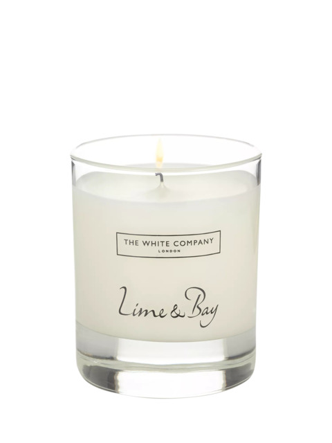 The White Company Lime & Bay Scented Candle, 140g - image 1